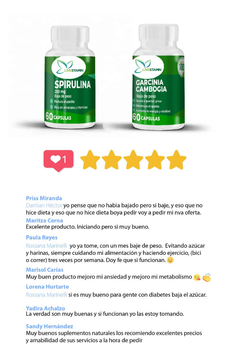 Spirulina y Garcinia